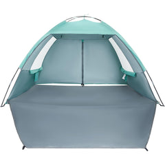 CAMEL CROWN front view showing roomy UPF 50+ shade and family comfort