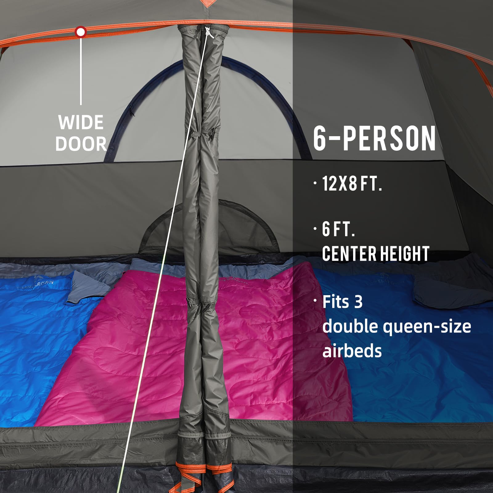 CAMEL CROWN waterproof seam closeup highlighting weather protection and taped seams