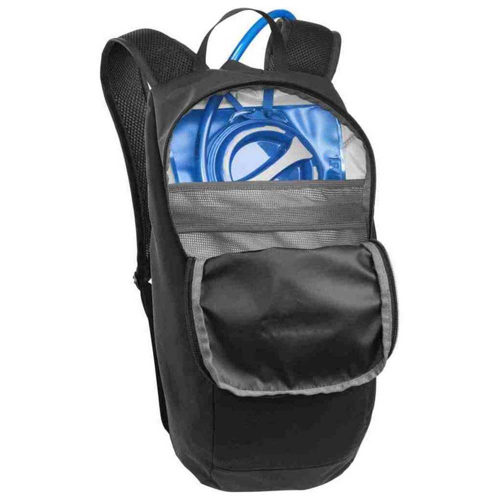 CamelBak Arete 18 reflective trim detail visible in low light increasing rider and hiker visibility