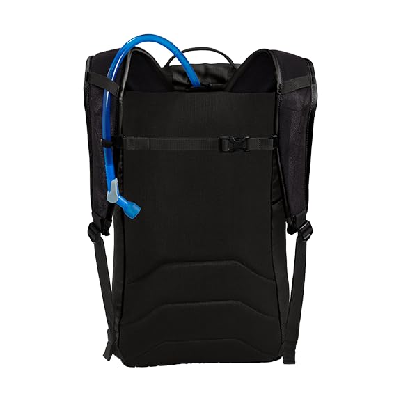 CamelBak secure zip phone pocket and stretch overflow pocket holding essentials and a jacket