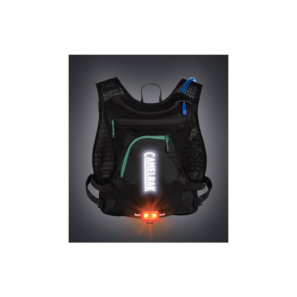 CamelBak vest worn by rider on trail demonstrating stability and low profile