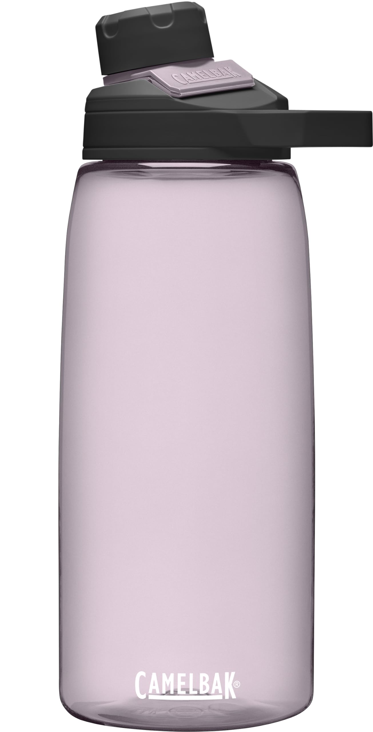 CamelBak Chute Mag front view in Purple Sky showing bottle shape and handle for easy carry