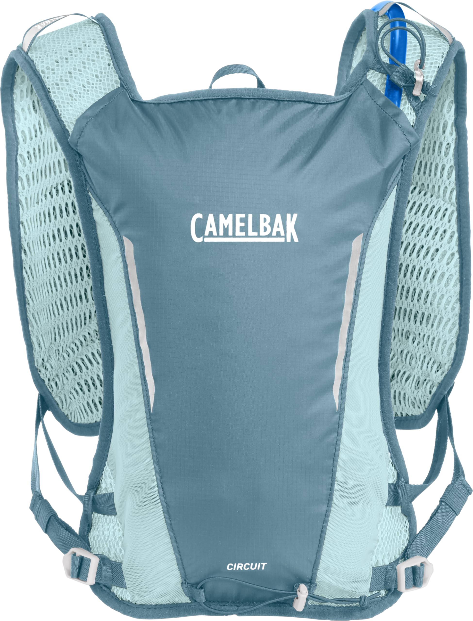 CamelBak 50oz reservoir and hose displayed for hands-free hydration benefit