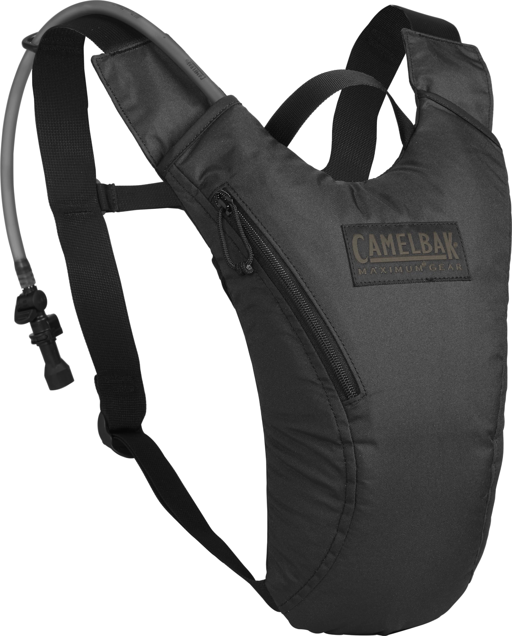 CamelBak Hydrobak front view showing compact pack and secure zip pocket for fast access