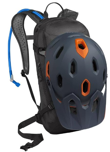 CamelBak Mule worn by rider on trail showing stability and ventilated back panel