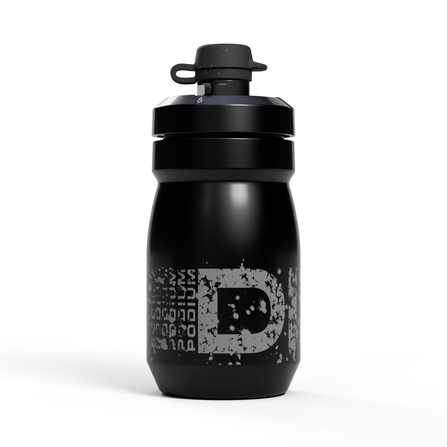 CamelBak Podium Dirt front view showing bottle shape and mud cap for clean hydration