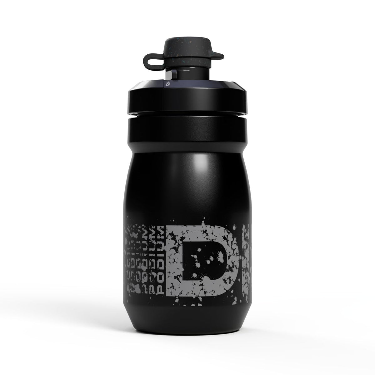CamelBak Podium Dirt front view showing bottle shape and mud cap for clean hydration