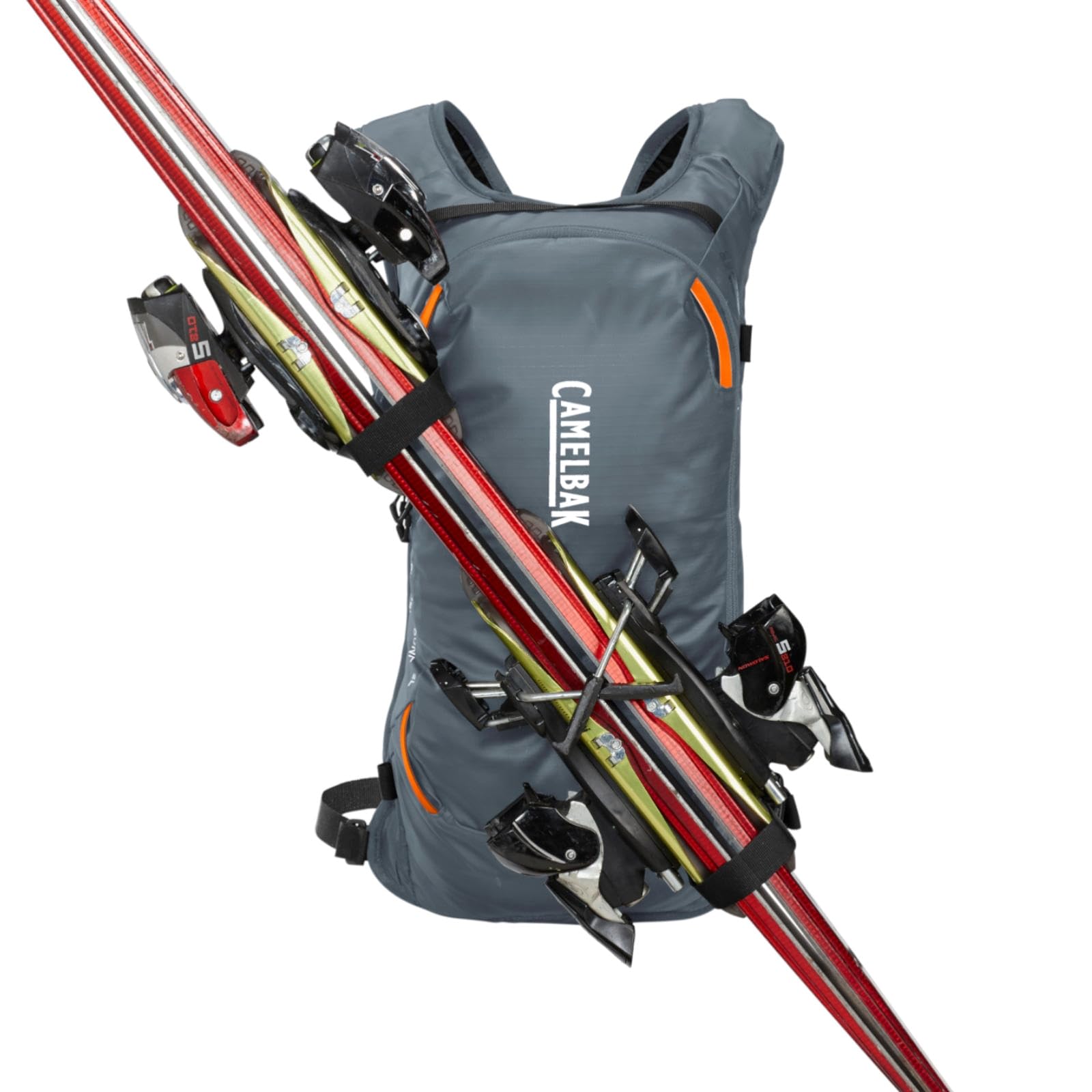 CamelBak powderhound 12 lift access harness in use allowing quick access on chairlifts