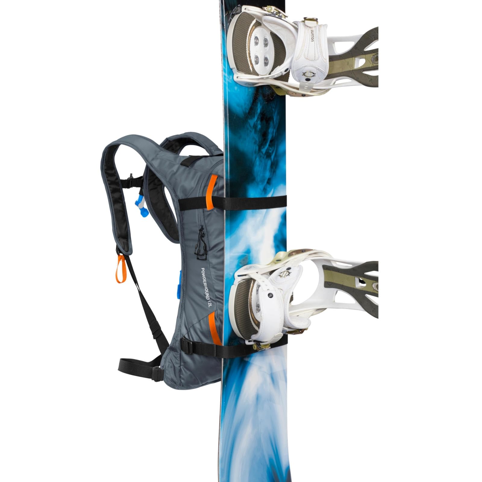 CamelBak powderhound 12 packed inside organization showing separated dry storage zones
