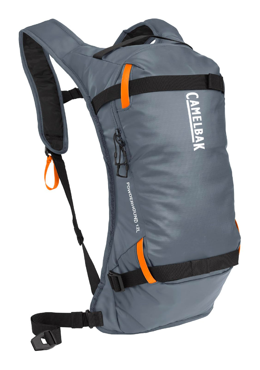 CamelBak Powderhound front view showing compact winter pack and organization benefit