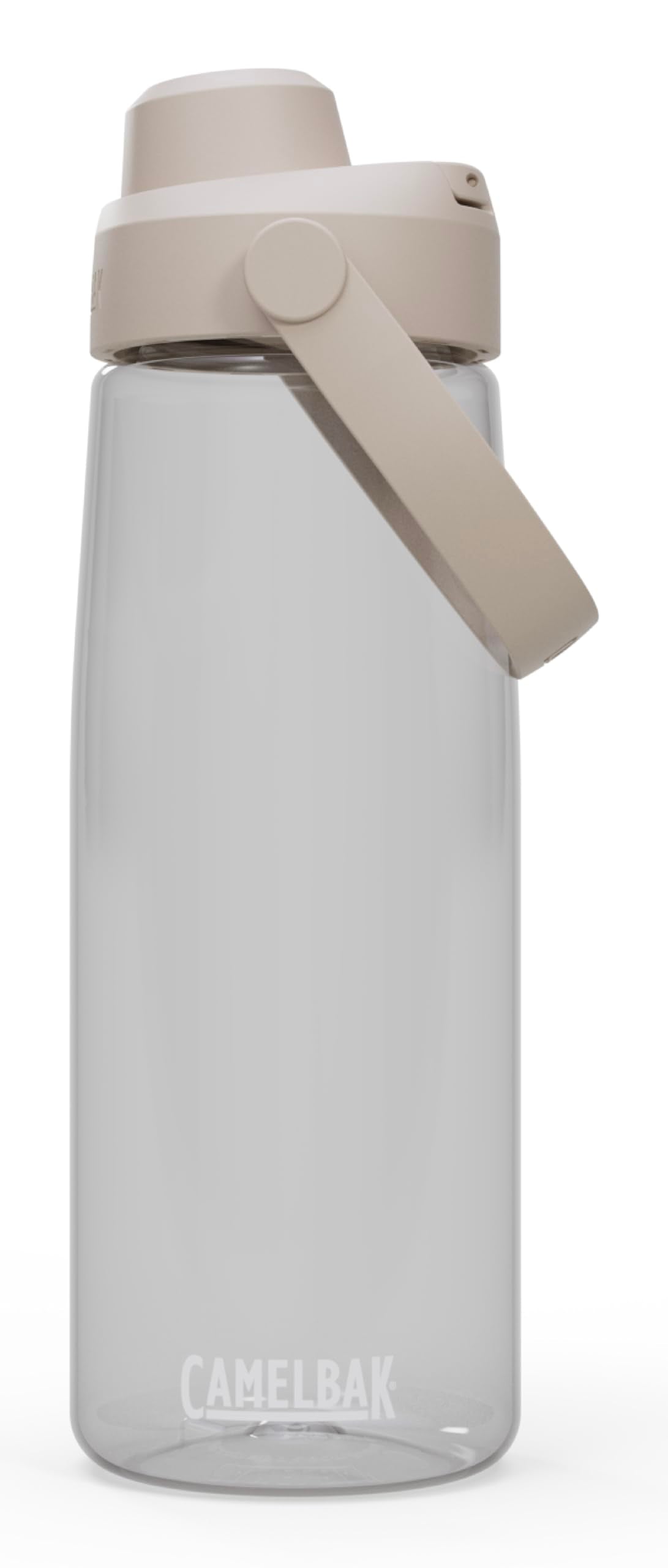 CamelBak Thrive chug bottle front view showing clear lightweight body benefit