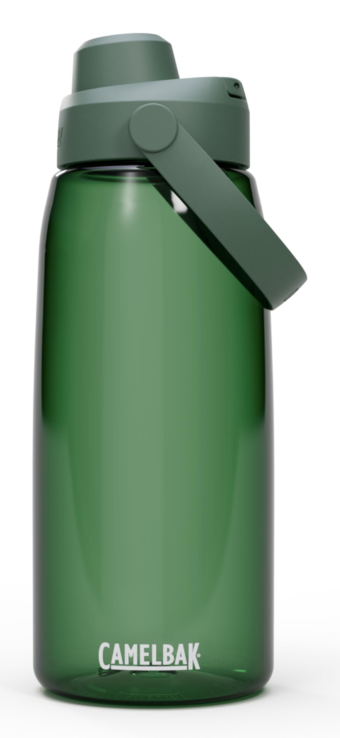 CamelBak Thrive front view showing forest green bottle, durable and grab-ready