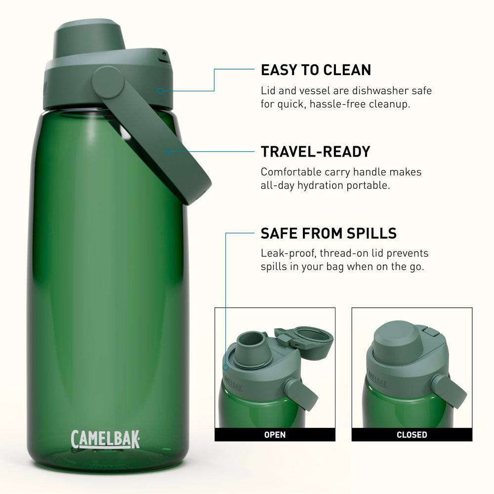 CamelBak Thrive close-up of high-flow soft chug spout for quick sipping