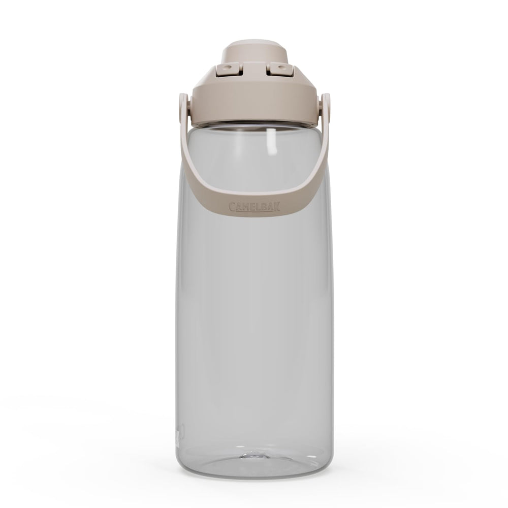 CamelBak Thrive Chug in gym setting demonstrates fast sipping during workouts for active use
