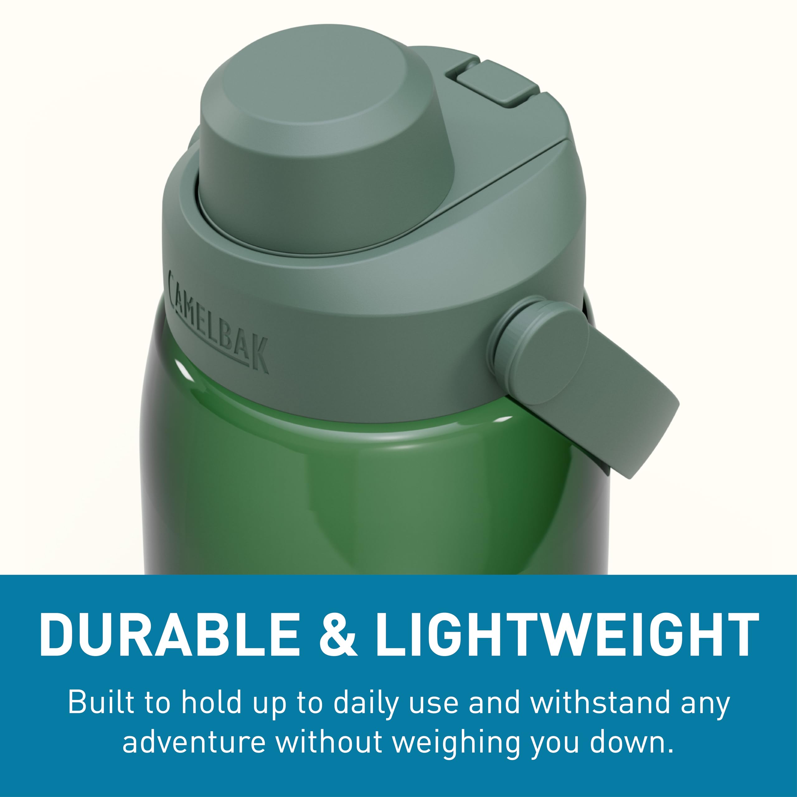 CamelBak Thrive held in hand to show true 32oz scale and portability