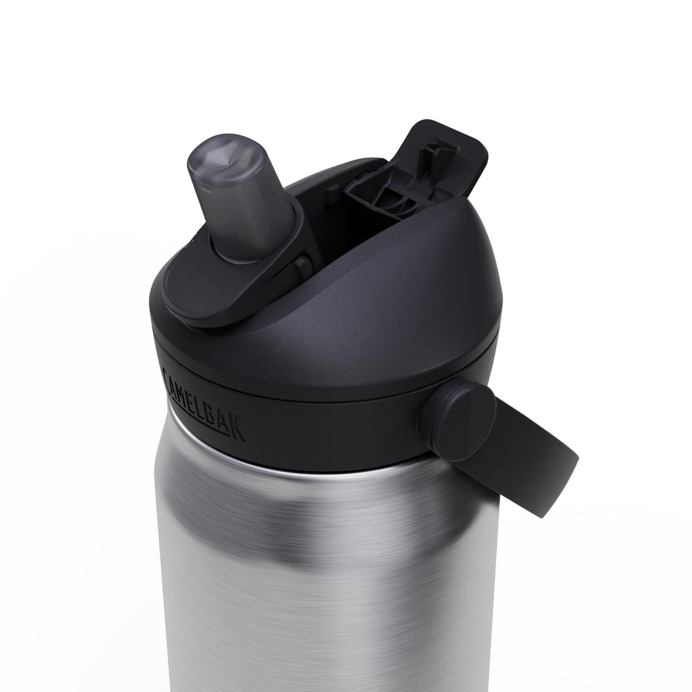 CamelBak Thrive held in hand to show 25oz scale and comfortable soft carry handle