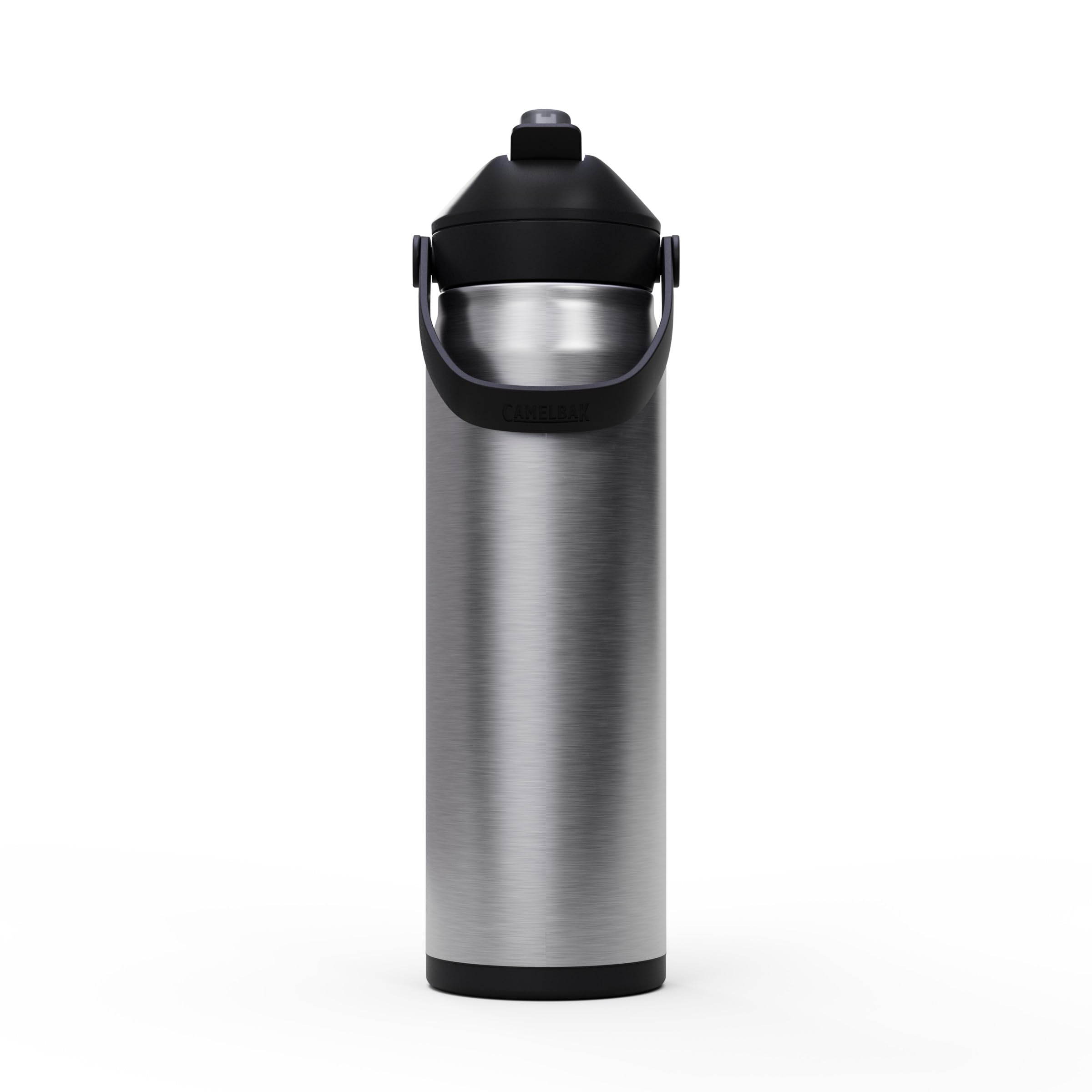 CamelBak Thrive straw closeup with dust cover protecting the mouthpiece for clean sipping