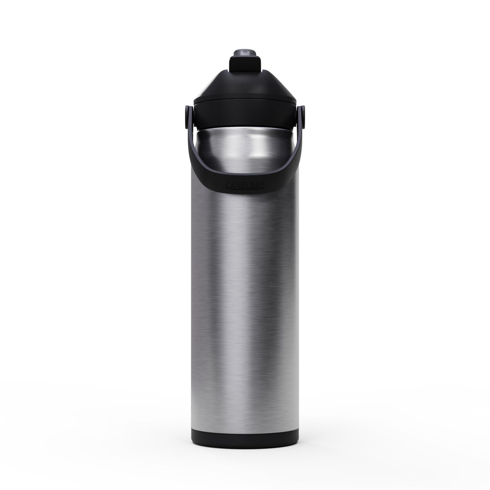 CamelBak Thrive straw closeup with dust cover protecting the mouthpiece for clean sipping