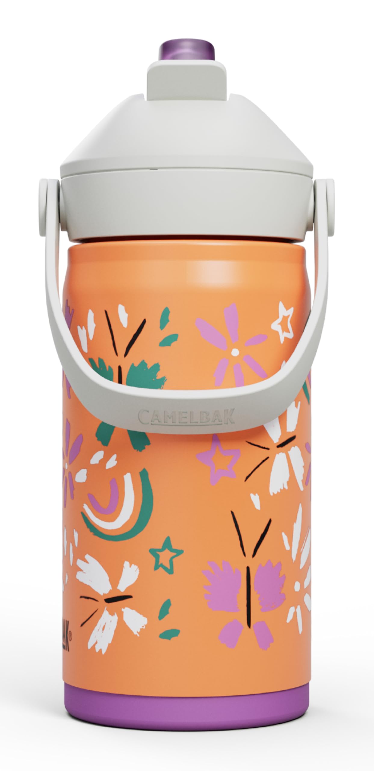 CamelBak flip-top straw open showing clean cap protection and easy access