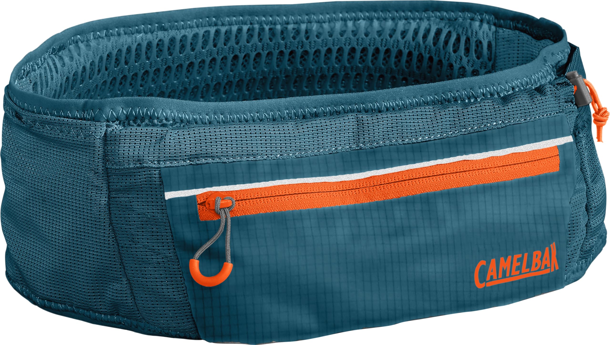 CamelBak Ultra front view in corsair teal showing slim profile and stability benefit