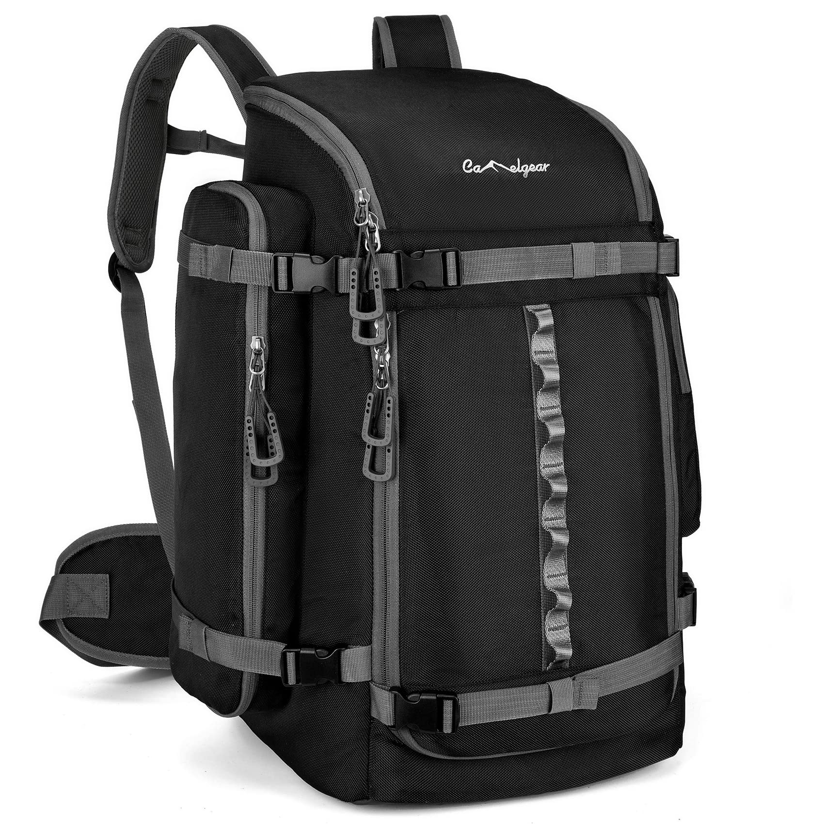 CAMELGEAR front view showing full packed storage and easy access