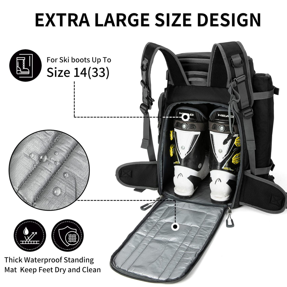 CAMELGEAR left side pocket storing collapsible trekking pole conveniently