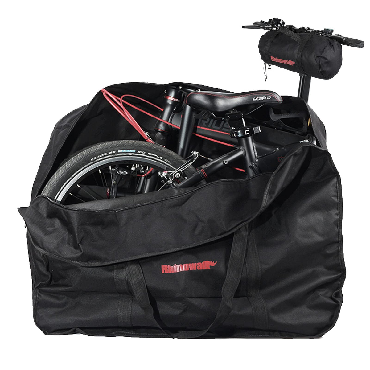 CamGo front view of travel bag showing full protection and easy carry benefit