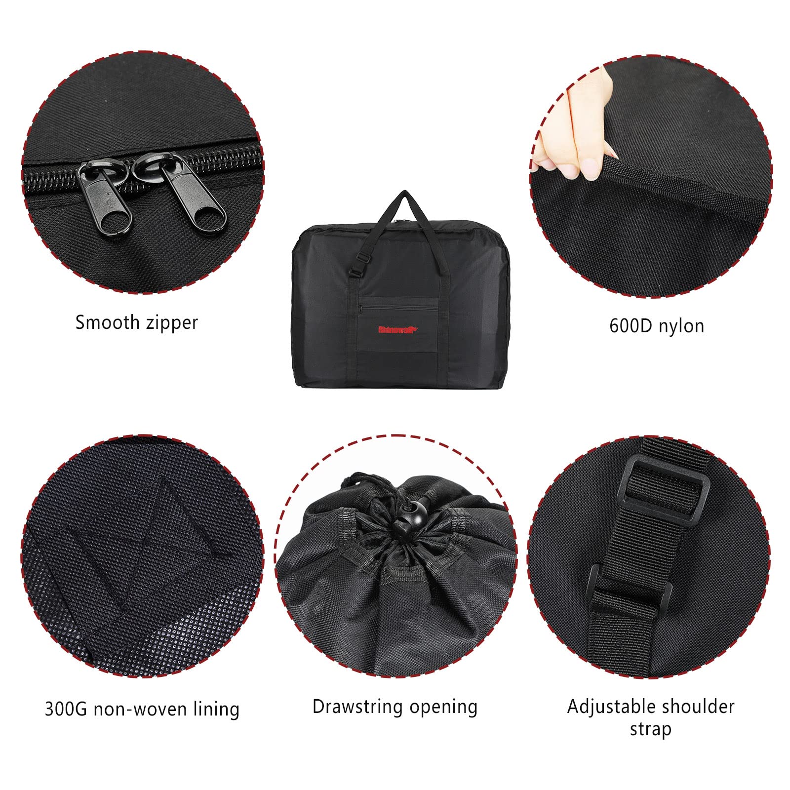 CamGo small storage pouch attached to handlebar for convenient accessory storage