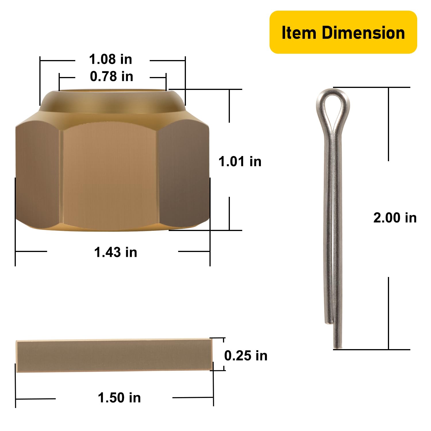 Camoo kit components laid out for quick parts identification benefit