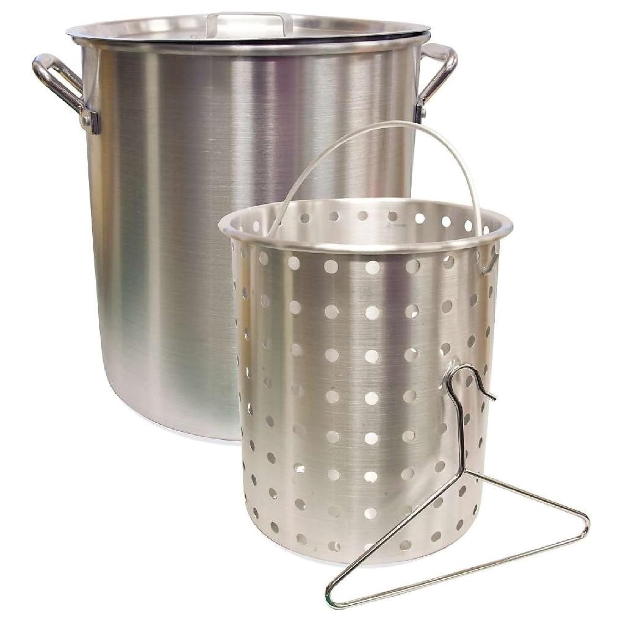 Camp Chef front view of 24-quart pot showing capacity and sturdy build benefit