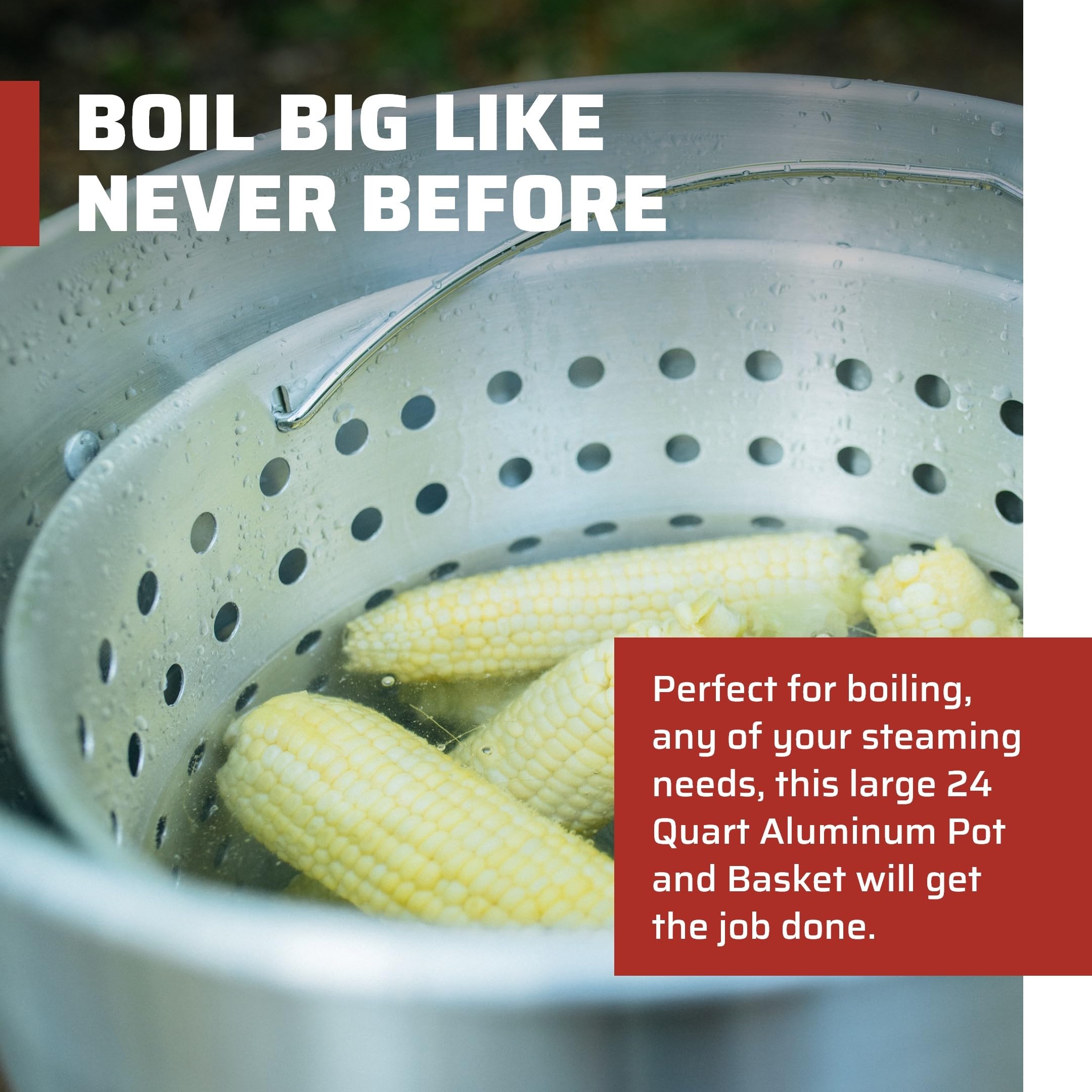 Camp Chef lid detail showing tight fit to retain heat and reduce splatter benefit