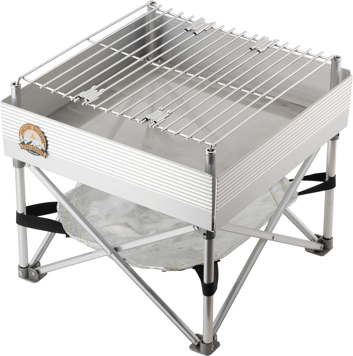 Campfire Defender front view showing compact footprint and sturdy build for easy transport