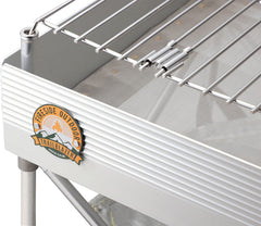 Campfire Defender stainless steel edge detail highlighting durable corrosion-resistant materials