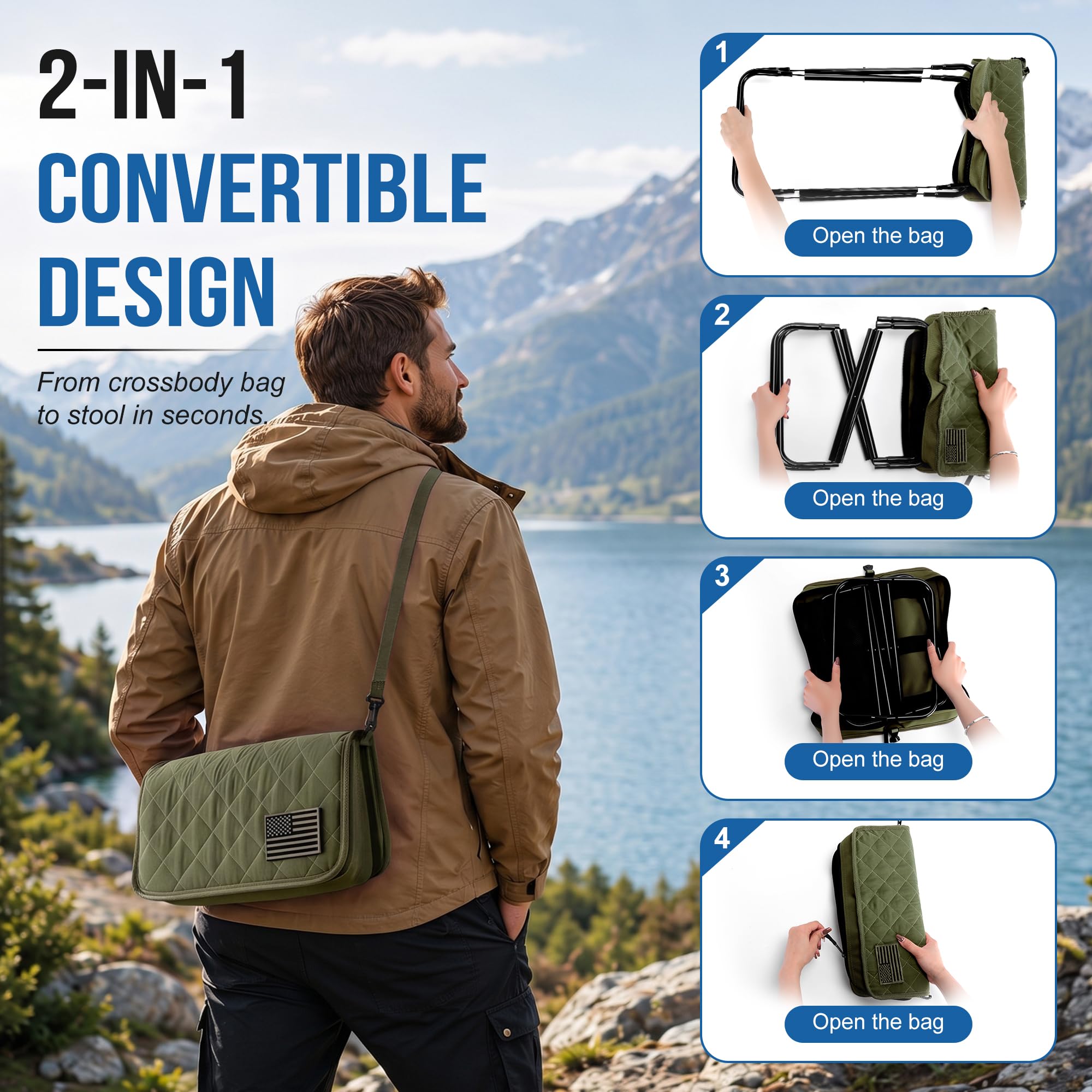 Camplist adjustable strap close-up for comfortable crossbody carrying