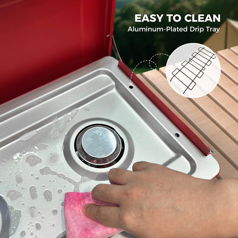 CAMPLUX Safari cooking outdoors with pots and pans demonstrating versatility