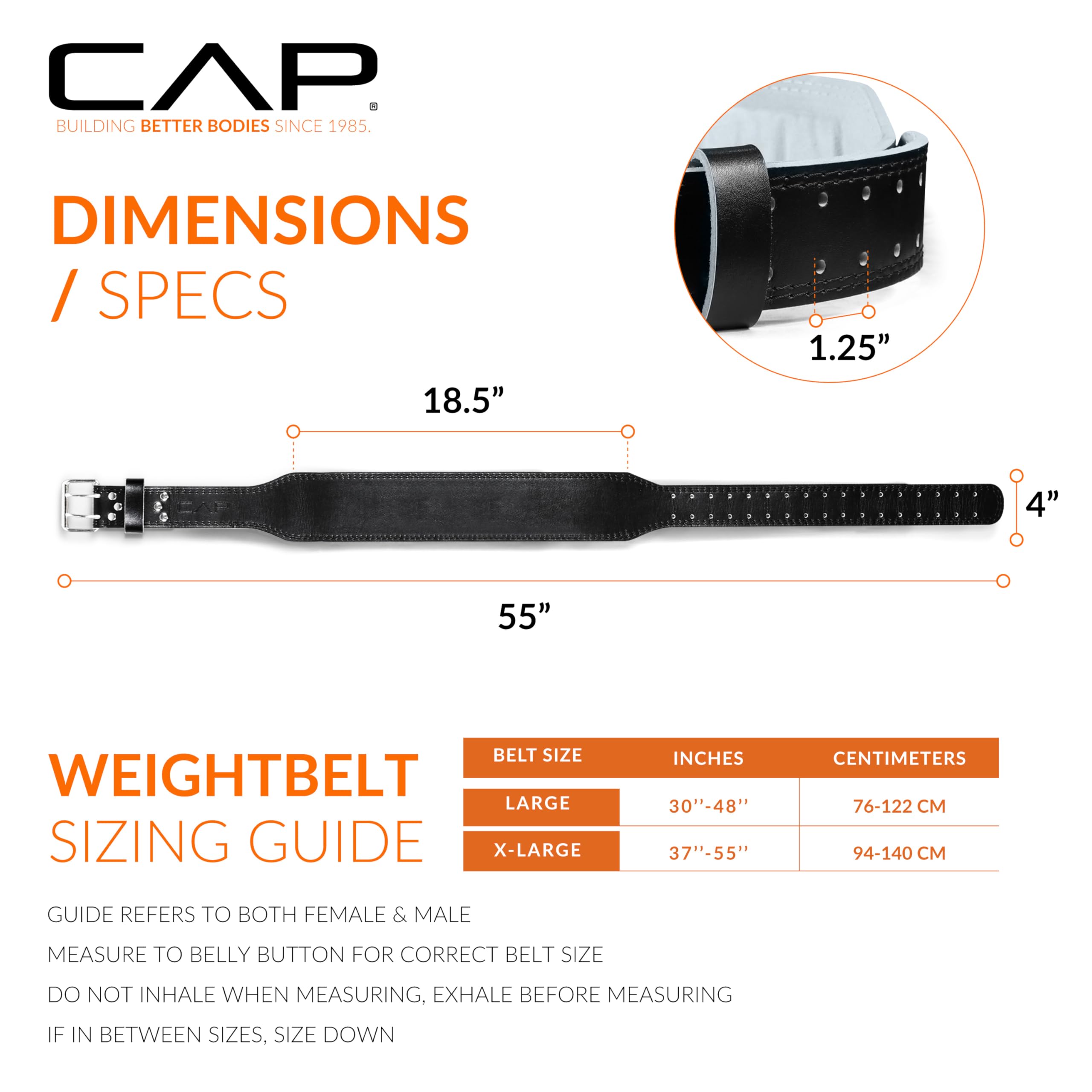 CAP Barbell belt shown on barbell during a squat setup illustrating stable support