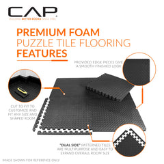 CAP edge connection detail showing puzzle interlock for secure assembly