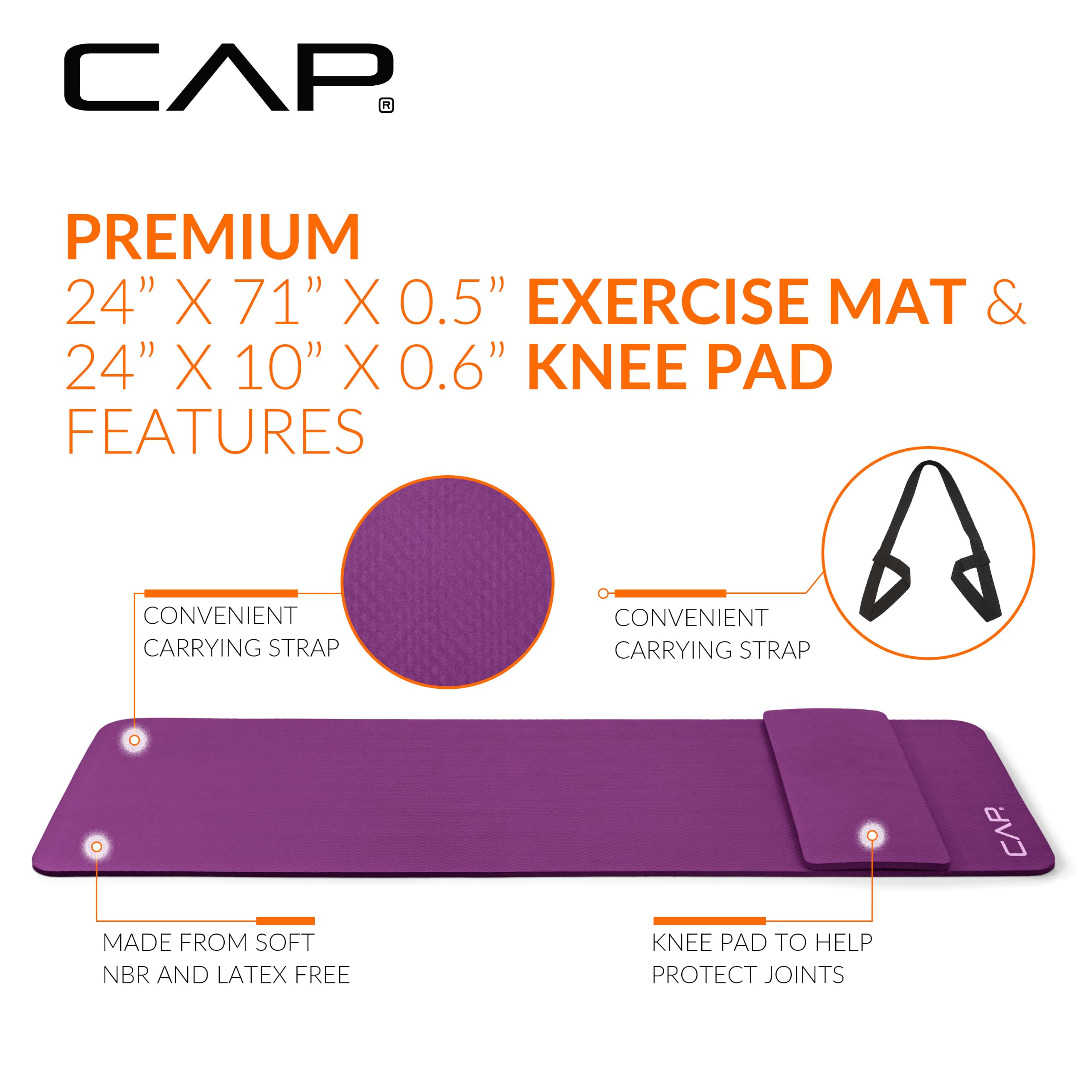 CAP knee pad detail showing targeted padding for comfortable kneeling