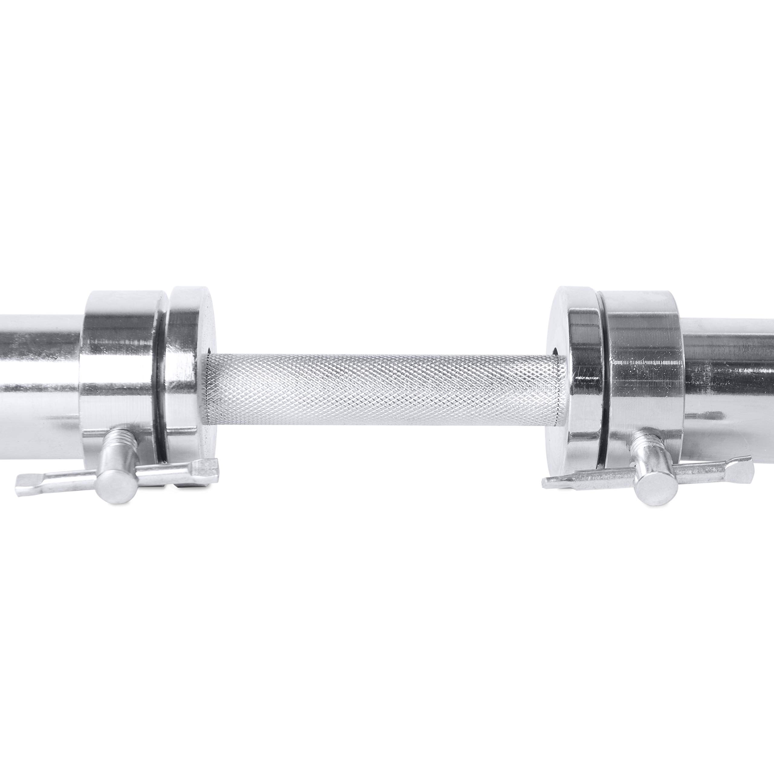 CAP Barbell dumbbell handle in use during biceps curl demonstrating rotating sleeves reducing wrist strain
