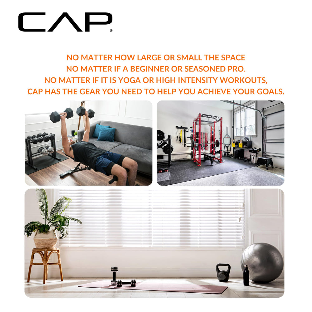 CAP packaging and label showing product specs and finish information