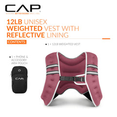 CAP vest rear view highlighting mesh pocket for keys and storage