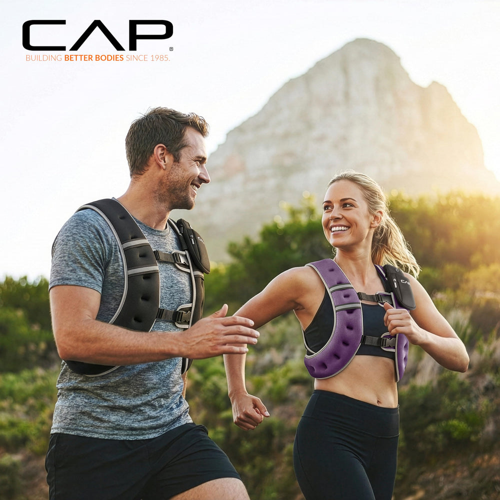 CAP vest worn during push-ups showing maintained range of motion