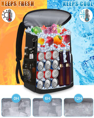 Capolo side mesh pockets holding bottles for quick access and extra storage