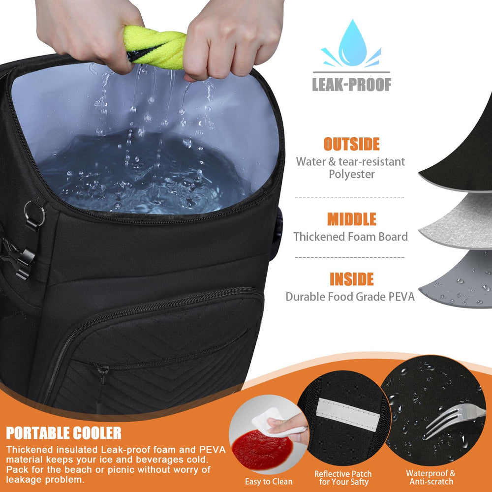Capolo padded back and adjustable straps for comfortable carrying on hikes