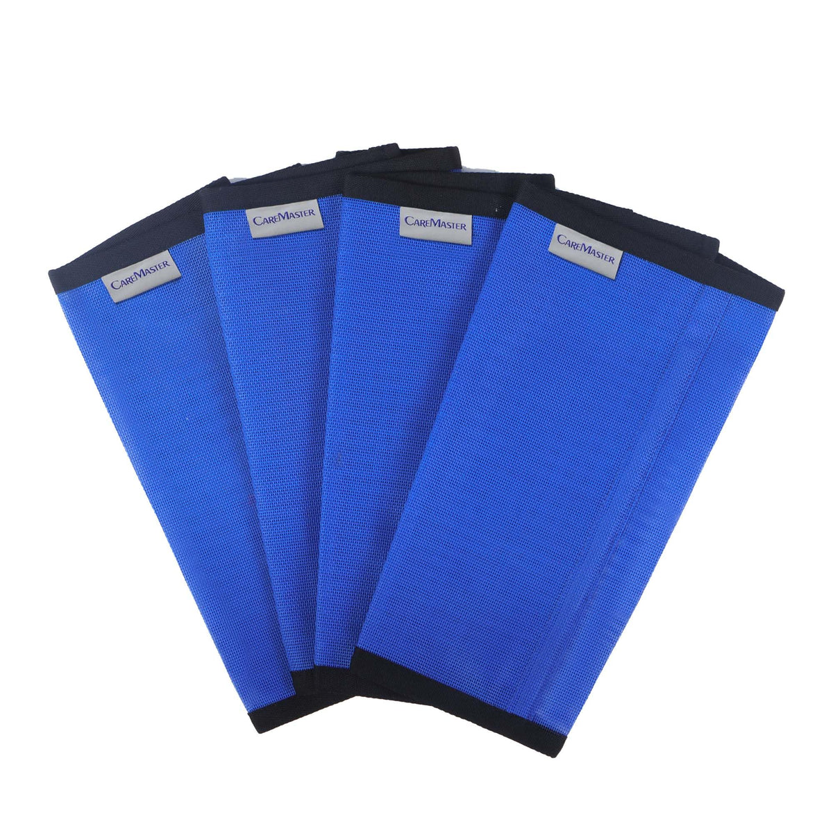 CareMaster front view pack of four blue boots showing protection benefit