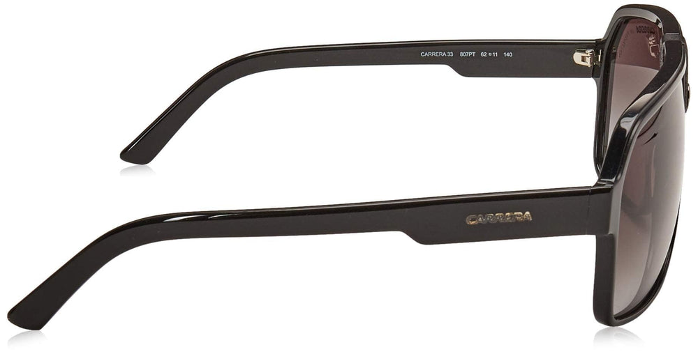 Carrera gradient lens close-up showing tint transition and comfortable glare reduction