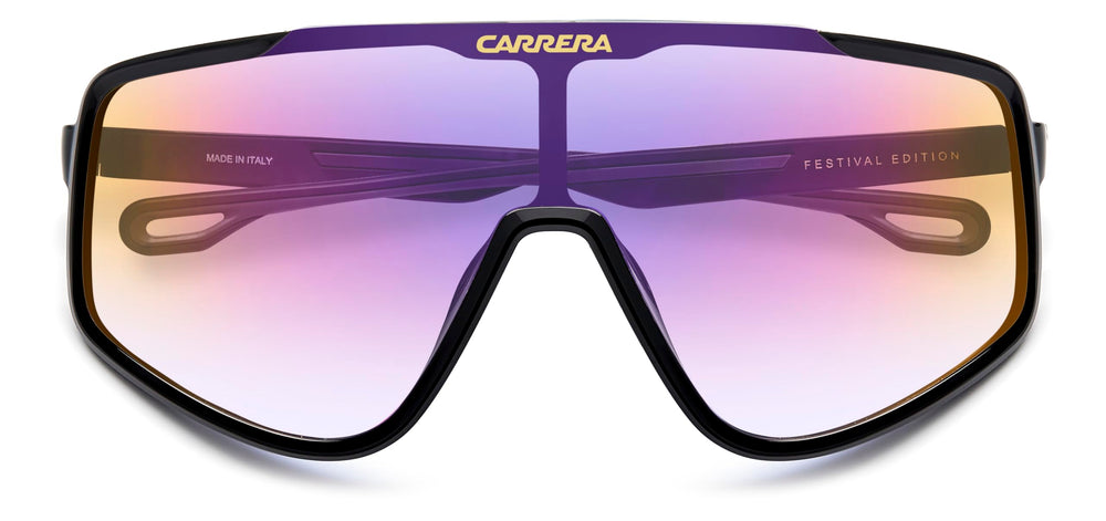 Carrera side profile showing curved temples and sculpted nose pads for comfortable fit