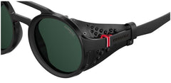 Carrera 5046/S close-up of green lens tint showing contrast and glare control