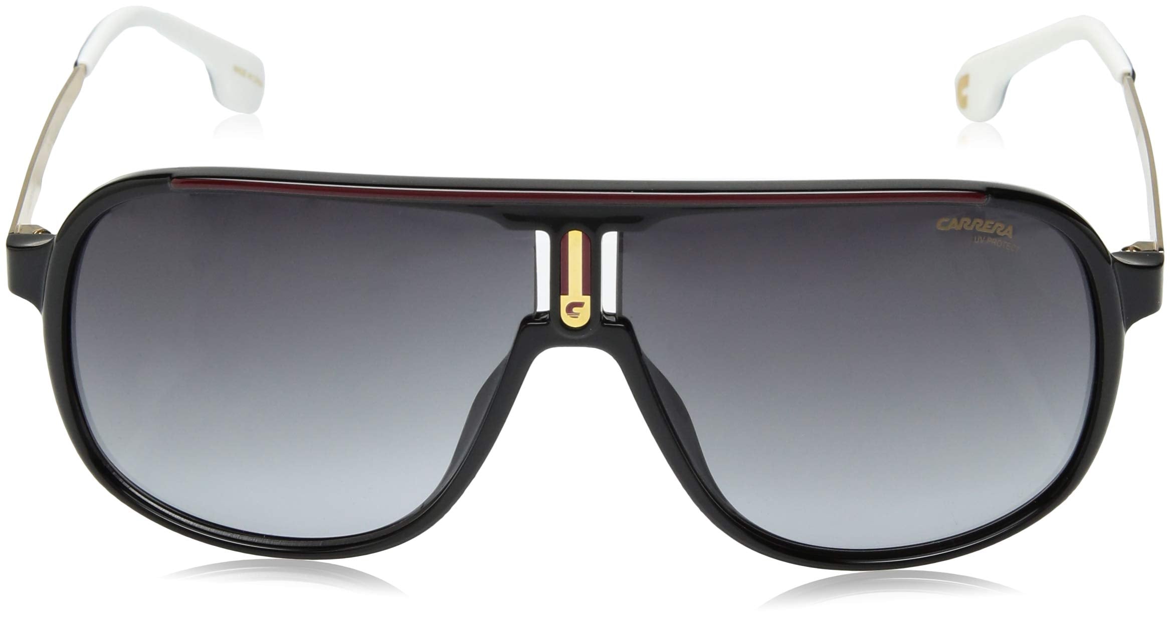Carrera CA1007/S double bridge close-up with 'C' monogram for signature style