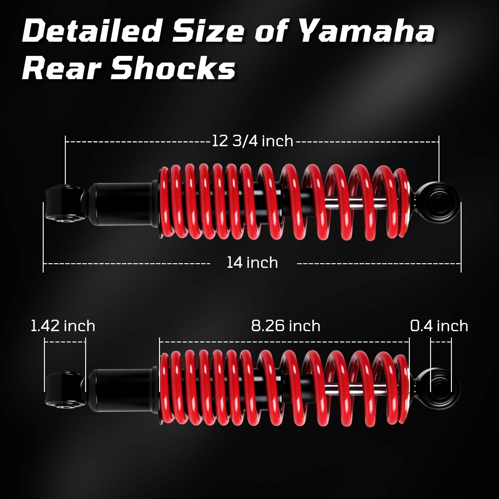 Cartalia shock installed on a Yamaha cart traveling on a golf path for smoother ride